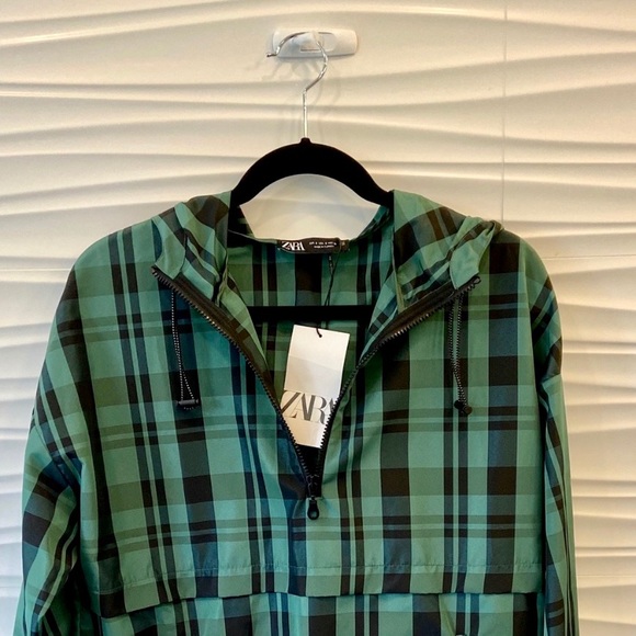 NWT Zara plaid hooded jacket - Picture 8 of 8